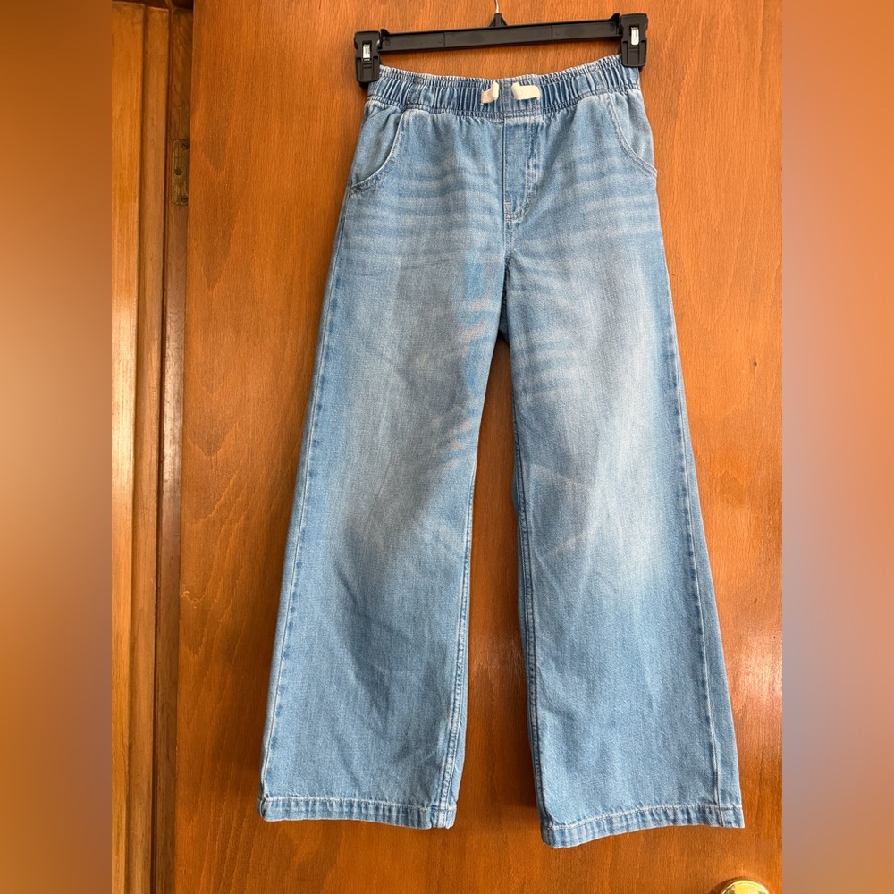 GAP Denim Easy Wide-Leg Jeans in Light Blue
